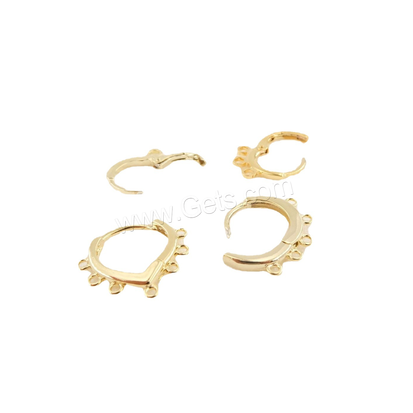 Brass Huggie Hoop Earring Finding, plated, different size for choice, more colors for choice, Sold By PC