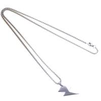 Stainless Steel Jewelry Necklace, Unisex, silver color cm 