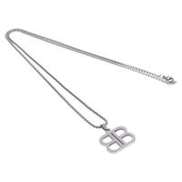 Stainless Steel Jewelry Necklace, Unisex, silver color cm 