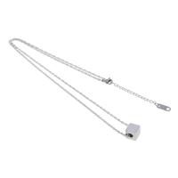 Stainless Steel Jewelry Necklace, Unisex, silver color cm 