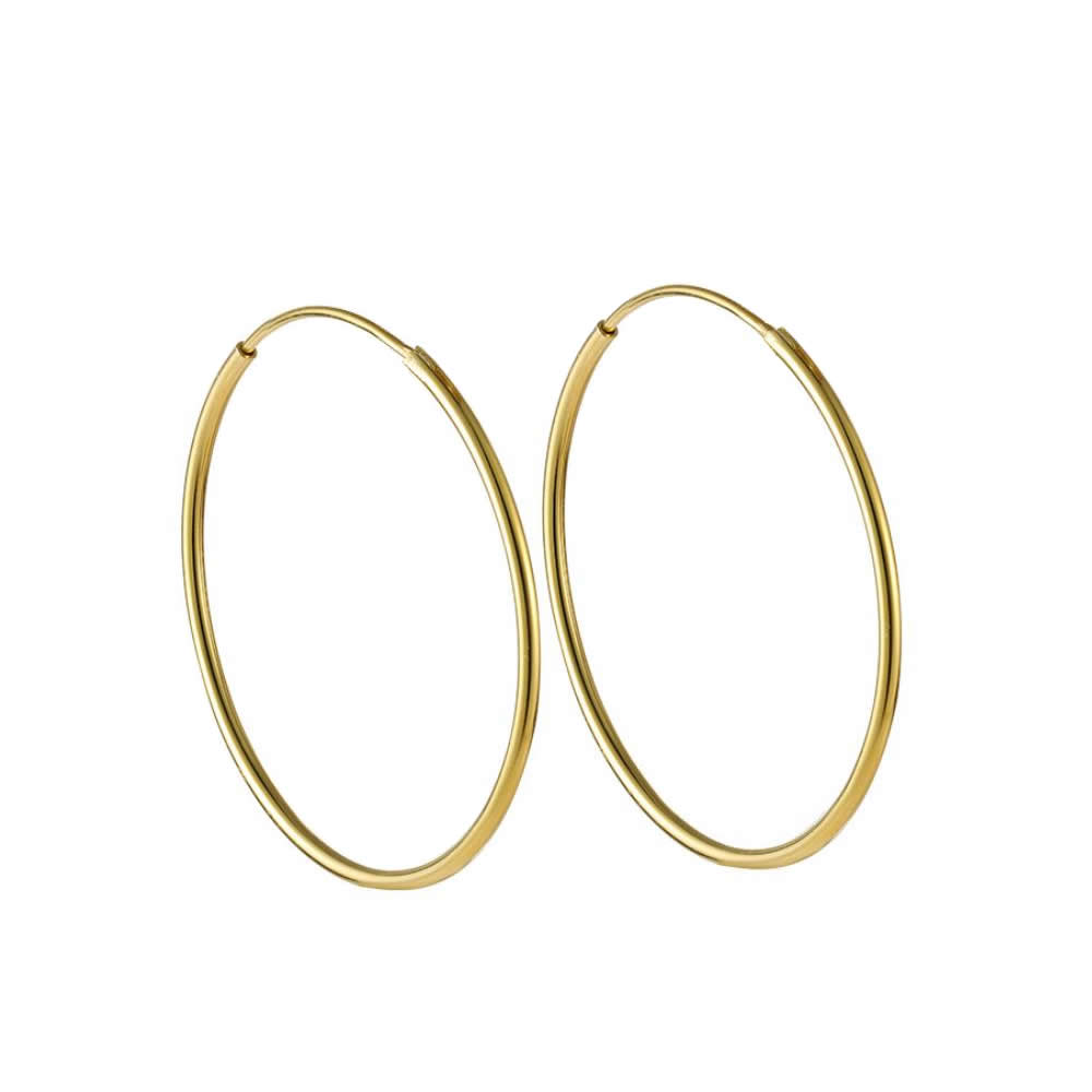 Gold Filled Hoop Earring Components, 14K gold-filled & different size for choice, Sold By Pair