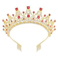 Bridal Tiaras, Zinc Alloy, plated & for woman & with rhinestone 