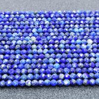 Natural Lapis Lazuli Beads, Round, polished, DIY & faceted, blue cm 