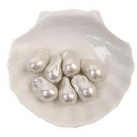 Shell Pearl Бусины, Барокко, DIY, белый, 15-25mm, продается PC