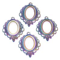 Zinc Alloy Jewelry Pendants, Oval, colorful plated, vintage 