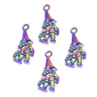 Zinc Alloy Christmas Pendants, colorful plated, vintage 