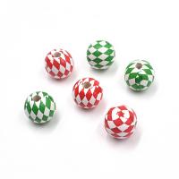 Painted Wood Beads, Rhombus, DIY 16mm Approx 4mm 