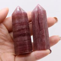 Strawberry Quartz Point- Dekoration, Rosa, 25-30x60-70mm, verkauft von PC