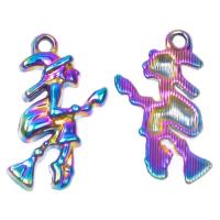 Zinc Alloy Jewelry Pendants, Sorcerer, plated, mixed colors 