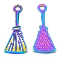 Zinc Alloy Jewelry Pendants, Broom, plated, mixed colors 