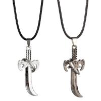 Chaîne en alliage de zinc de fer Collier Pull, avec corde de cire, Placage, bijoux de mode & unisexe, plus de couleurs à choisir cm, Vendu par PC