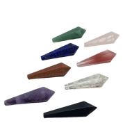 Gemstone Jewelry Pendant, Natural Stone, Conical & Unisex 44-45mmx14-15mm 