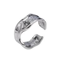 Titanstahl Manschette Fingerring, plattiert, Modeschmuck, keine, 9mm, verkauft von PC