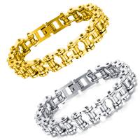 Titanium Steel Bracelet, plated, fashion jewelry & for man 12mm Approx 8.26 Inch 