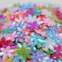 Plastic Sequin Beads, PVC Plastic, Flower, DIY 15mm 