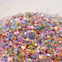 Plastic Sequin Beads, PVC Plastic, Star, DIY & epoxy gel 3mm 