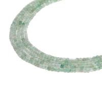 Strawberry Quartz Beads, Cube, green, 3mm Approx 39 cm 