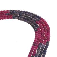 Sapphire Beads, with Ruby, Flat Round, natural, faceted, mixed colors, 4mm Approx 39 cm 