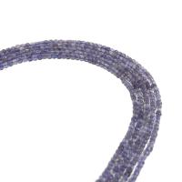 Iolite Beads, Cube & faceted Approx 39 cm 