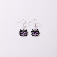 Zinc Alloy Drop Earring, zinc alloy earring hook, for woman 