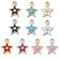 Zinc Alloy Rhinestone Pendants, plated, Unisex mixed colors, Approx 