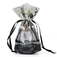 Slubby Yarn Drawstring Bag, with Polyester 