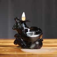 Incense Smoke Flow Backflow Holder Ceramic Incense Burner, Porcelain, handmade, for home and office & durable 