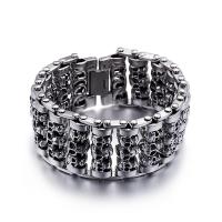 Stainless Steel Bracelet, Skull & for man, 35mm 