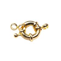 Brass Spring Ring Clasp, plated 