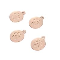 Zinc Alloy Jewelry Pendants, Round, plated 16mm 