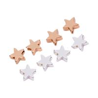 Brass Jewelry Beads, Star, plated, DIY 6mm 