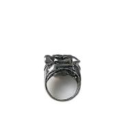 Zinc Alloy Finger Ring, antique silver color plated, vintage & Unisex US Ring 