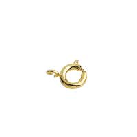 Brass Spring Ring Clasp, plated, DIY 6mm 