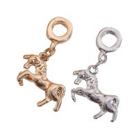 Colgantes Animales de Aleación de Zinc, Unicornio, chapado, más colores para la opción, 20mm, Vendido por UD