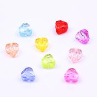 Transparent Acrylic Beads, Heart, DIY 12mm 