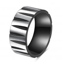 Titanium Steel Finger Ring, plated, fashion jewelry 