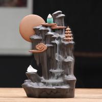 Incense Smoke Flow Backflow Holder Ceramic Incense Burner, Porcelain, handmade, for home and office & durable 