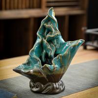 Incense Smoke Flow Backflow Holder Ceramic Incense Burner, Porcelain, handmade, for home and office & durable 