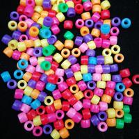 ファッションプラスチックビーズ, プラスチック, ドラム形, 射出成形, DIY, 彩色, 3.5-12x5.5-12mm, 売り手 パソコン