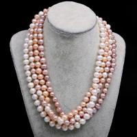 Collier de perles d'eau douce naturelles, perle d'eau douce cultivée, Rond, DIY & normes différentes pour le choix, plus de couleurs à choisir cm, Vendu par brin