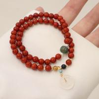 Pulsera de Ágata Roja de Yunnan, Yunnan Red Agate, con Hetian Jade, Doble capa & Joyería & para mujer, 6.2mm, 8mm, Vendido por UD