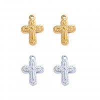 Stainless Steel Cross Pendants, 304 Stainless Steel, plated, DIY 