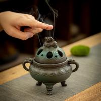 Porcelain Incense Burner, half handmade, for home and office & durable 