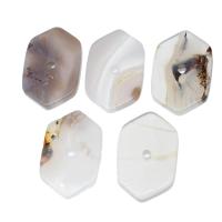 Mixed Agate Beads, Hexagon, DIY, mixed colors 