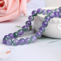 Chalcedony Beads, Round, DIY mixed colors Approx 15.35 Inch 