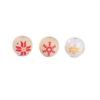 Painted Wood Beads, stoving varnish, DIY 16mm 