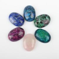 Gemstone Cabochons, Oval, green 