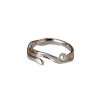 Messing Fingerring, plattiert, Einstellbar & Modeschmuck, keine, 16.8mm, verkauft von PC