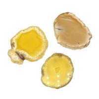 Pendentif Agate mixte, aucun trou, Jaune Vendu par PC