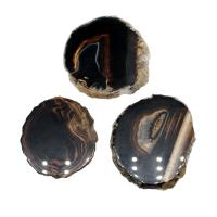 Mixed Agate Pendants, no hole, mixed colors 